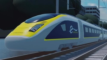 Eurostar E320 Class 374 passes Rozlyn in Roblox Terminal Railways