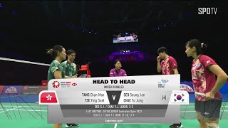 [BWF] XD - Semifinals｜TANG & TSE vs SEO & CHAE H/L | LI-NING CHINA MASTERS 2023