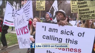 Protesters Take To Sacramento Streets In Name Of Martin Luther King, Jr.