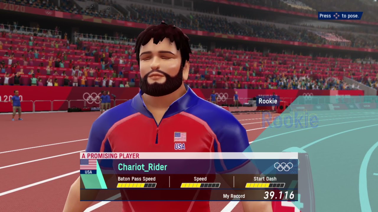 Olympic Games 2020 - The Official Video Game (4x100 Relay Race)