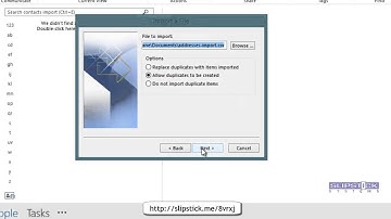 Import Contacts into Outlook.com