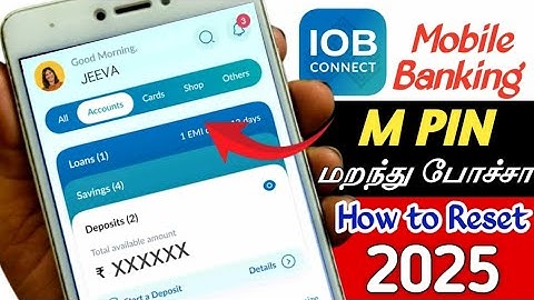 HOW TO RESET MPIN IN IOB MOBILE BANKING / IOB MOBILE BANKING MPIN RESET
