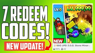 Stone Miner Simulator 2 CODES 2024 - EVERY WORKING CODES | ALL ROBLOX CODES [BIG UPD]