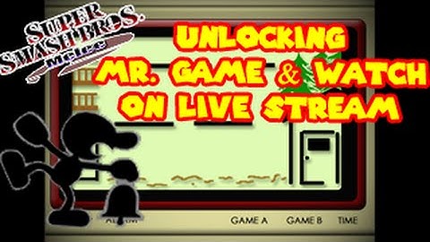 Beating and Unlocking Mr. Game & Watch in Super Smash Bros. Melee + Reactions from twitch.tv Stream