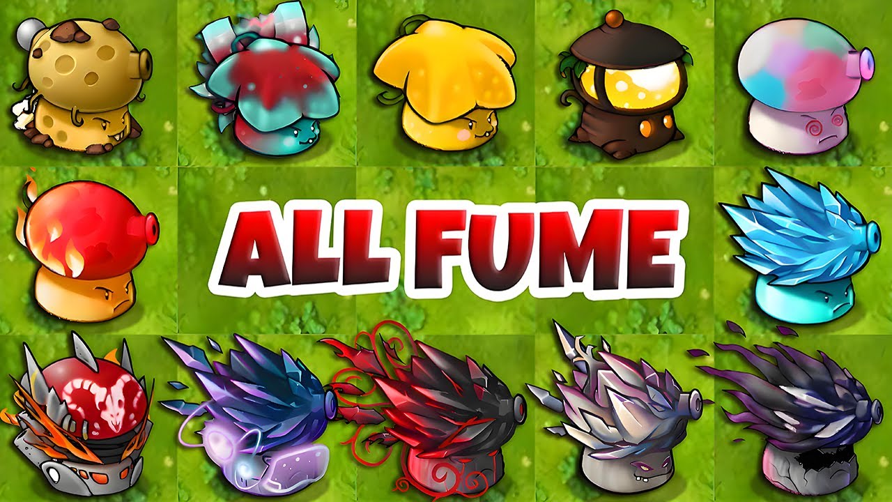 PVZ Fusion 3.3 - All Fume Shroom Showcase!