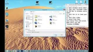 ✯ How To Make Videos HD(1080p)With Windows Movie Maker Windows 8 ✯ By MisterScrome