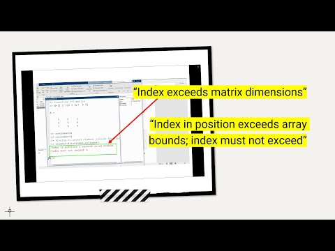 Index exceeds matrix dimensions in MATLAB | Index in position exceeds array bounds in MATLAB
