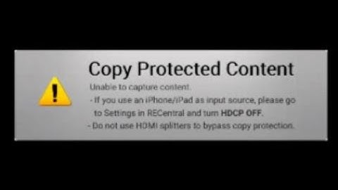 Avermedia error copy protected Content, How to disconnect HDCP Playstation 4