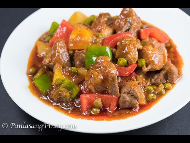 Pork Mechado | Mechadong Baboy Recipe | How to Cook Mechado | Panlasang Pinoy