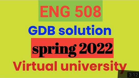 eng 508 gdb solution 2022|eng 508 gdb solution spring 2022|eng 508 gdb|eng508 gdb solution 2022