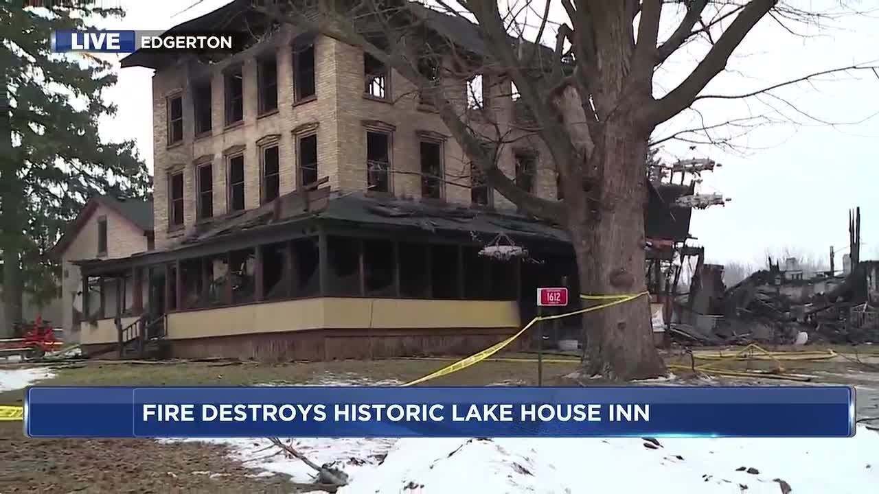 Neighbors devastated after fire destroys Lake House Inn in Edgerton