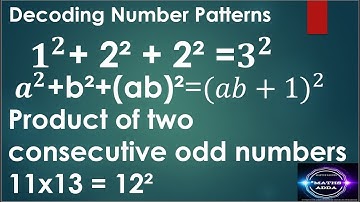 Decoding Number Patterns | Maths Adda by Master Rakesh  : 1^2 + 2^2 + 2^2 = 3^2
