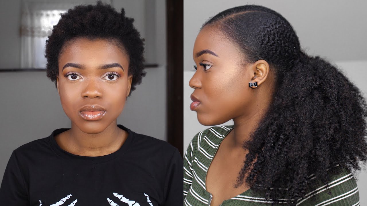 How To| Sleek Down Short 4c Natural Hair - YouTube