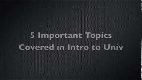 VCU UNIV 101 Infomercial