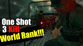 One shot 3 Kills ! 🔥 World Rank! ⚡⚡⚡ Sniper Elite V2 Gameplay