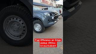 Fuel Efficiency on Dmax pickup 1900cc