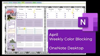 April 2021 Plan with Me Weekly Color Block