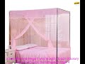 1005002333167855 European Style 4 Corner Post Romantic Princess Lace Canopy Mosquito Ne