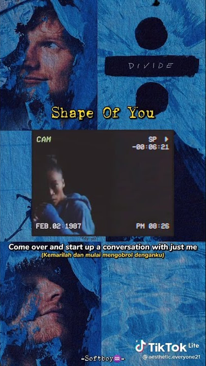 Status Wa Ed Sheran shape Of you Lyric