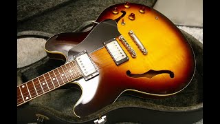 Burny RSA 80年代 1980's ES-335 type 1990's made Rare Vintage Burny RSA-80 Long Neck tenon