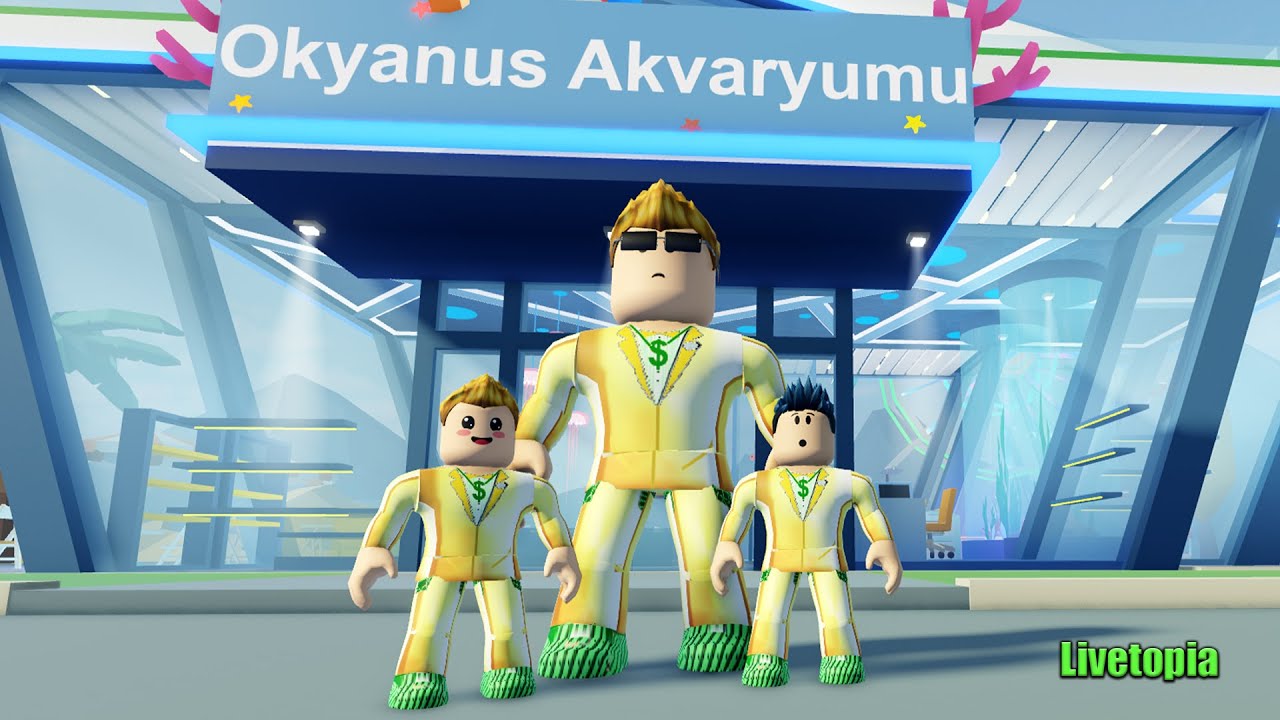 ZENGİN AİLE DEV AKVARYUM GEZİSİNE GİDİYOR !!! | ROBLOX LIVETOPIA RP