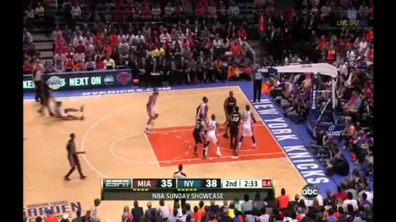 LeBron James 29 points Dwyane Wade 28 points vs New York Knicks full highlights 2012.04.15
