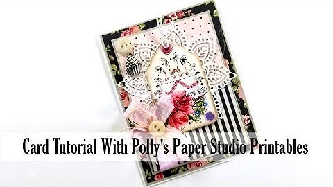 Vintage Birthday Tag Card Tutorial Polly