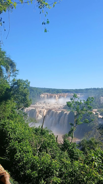 waterfalls brazil side beautiful place