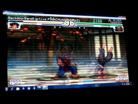 GGPO STREET FIGHTER III 3S MATCHES JR RODRIGUEZ ( AKUMA ) VS BackdoorBandit ( MAKOTO ) GAME 5