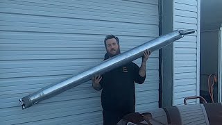 I put this HUGE shaft in my LB7 CCLB Duramax. One piece driveshaft conversion.
