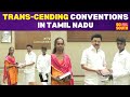 Tamil nadu cm honors transgender nivetha  caste violence victim chinnadurai for class xii success