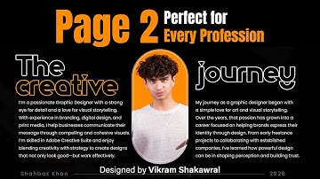 Part 2 Portfolio Design  | Attractive & Professional Layout | Free Editable File | @vikdesignpsd