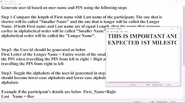 UserId generation Program. wipro prp previous years coding question.