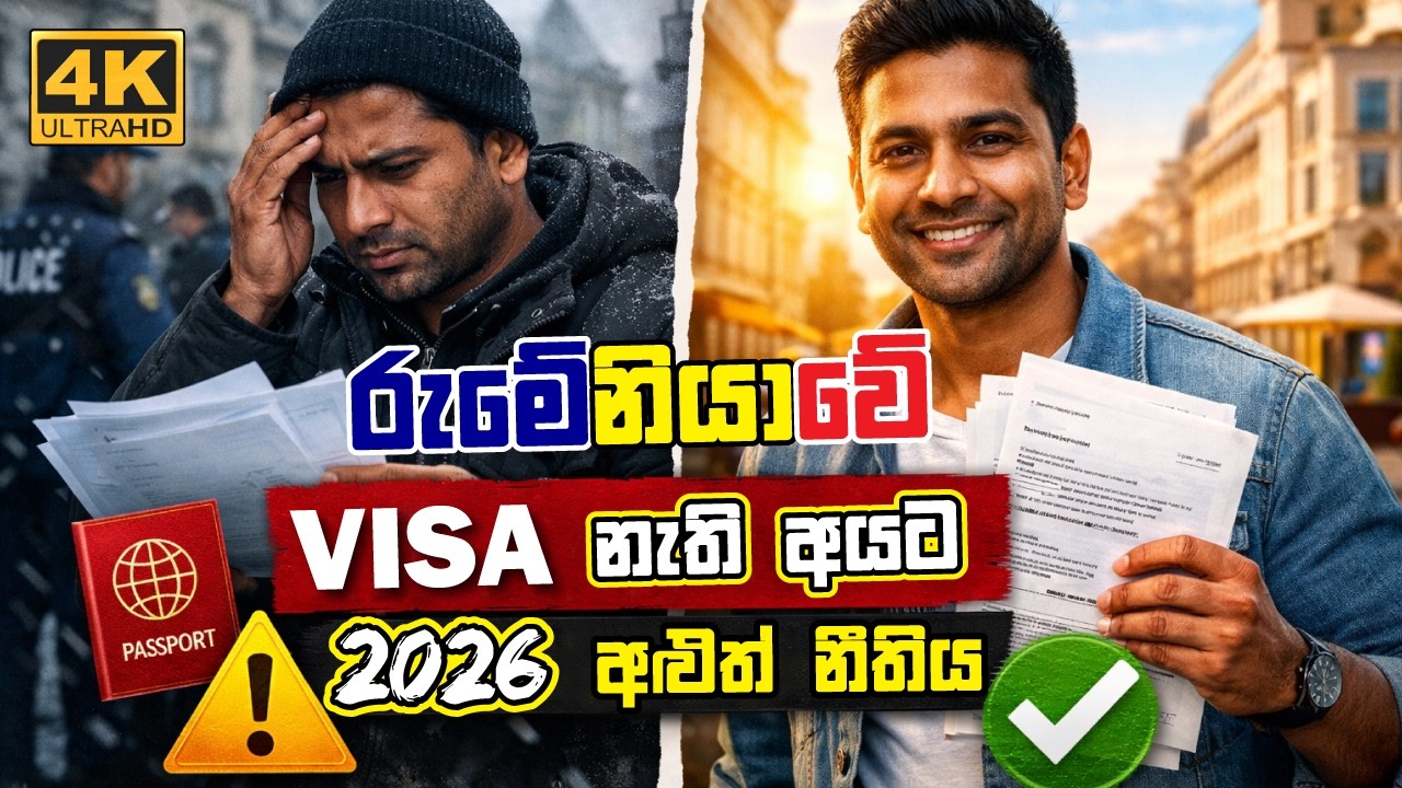 රුමේනියාවේ 🇷🇴 TRC නැද්ද? Visa Expire වෙලාද? 2026 අලුත් නීතියෙන් ලැබෙන අවස්ථාව