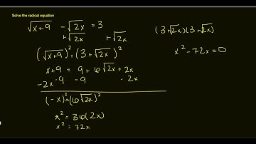 enVision Algebra 2 Topic 5-4 Example 5 Solve an Equation with two radicals