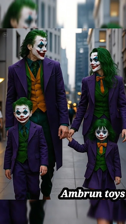 Joker and Harley quinn their kid's #marvel #superhero #marveltoys