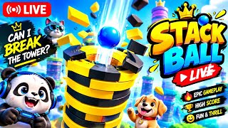 💥 Stack ball live gameplay 🔥😱 || mobile games || stack ball 3D game || #stackball#shortfeed—Day 1 screenshot 2