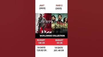 Jaat 🆚 Raid 2 movie box office collection comparison #shorts #virelshorts #trending #raid2  #jaat