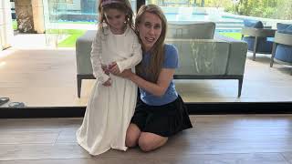 Stelle Girls Long Sleeve Maxi Dress Try On Review | White & Black Flowy Twirl Dresses