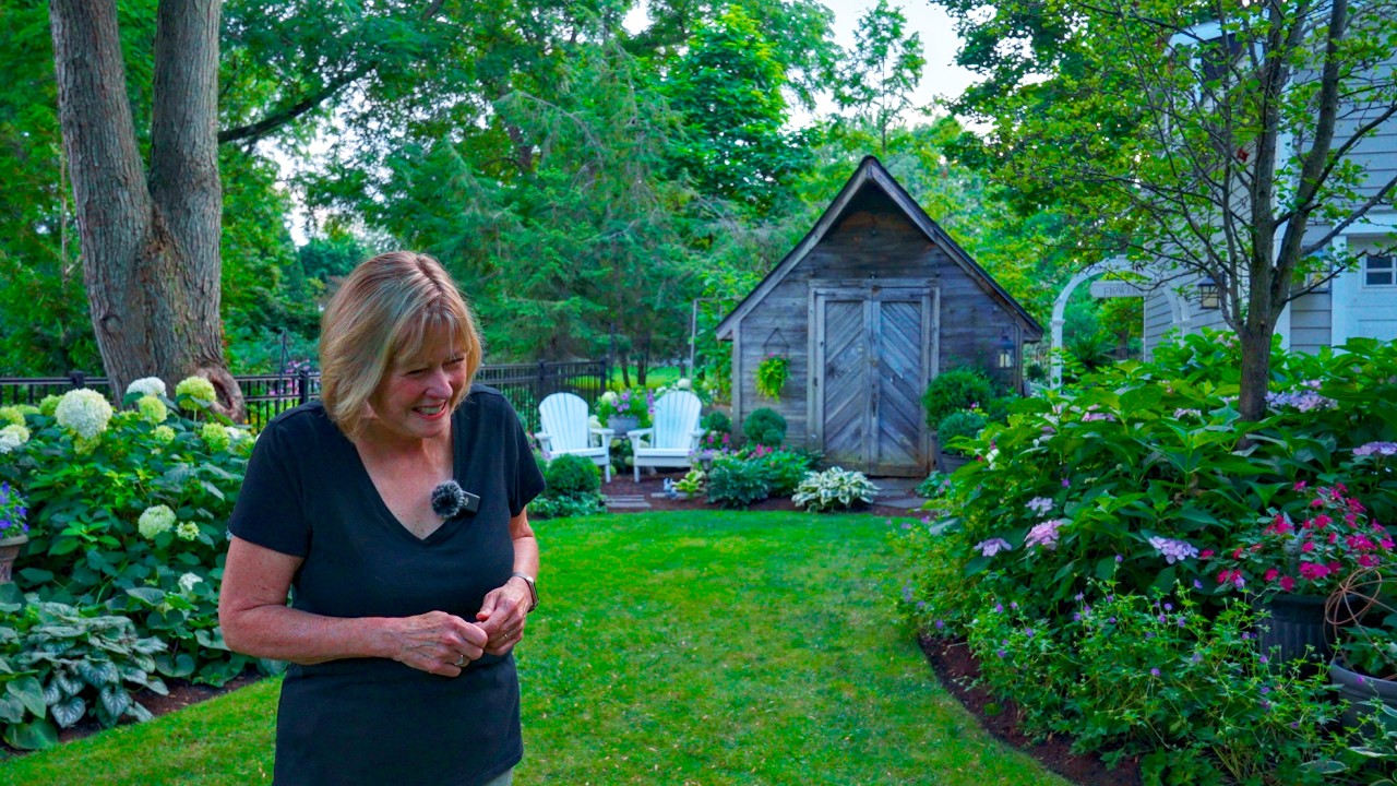 She built a secret haven in her backyard