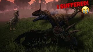 🦖I Suffered as an Allosaurus 😭| The Cursed Isle