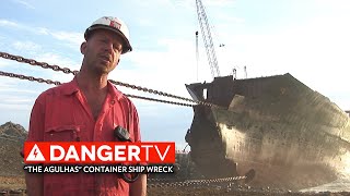 Dragging 'The Agulhas' Container Ship Wreck | The Salvage Masters