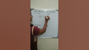 Simple Math 📐📊📚 Trick- sum(odd number series)