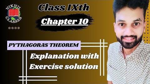 Pythagoras theorem | ICSE Class 9th | Chapter 10 | Solution with Examples | OP Malhotra