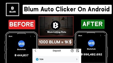 Blum Auto Clicker On Android Auto Play All Your Ticket #blum