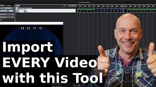 How to import every video into Cubase