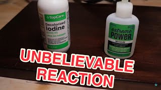 WHAT HAPPENS WHEN YOU MIX IODINE AND SUPER GLUE? A CRAZY REACTION YOU WON'T BELIEVE!