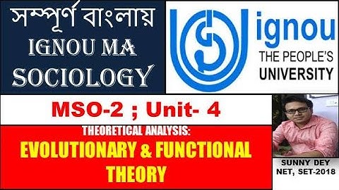 EVOLUTIONARY & FUNCTIONAL THEORY | THEORETICAL ANALYSIS I MSO 2 I UNIT 4I বাংলায় সমাজতত্ত্ব