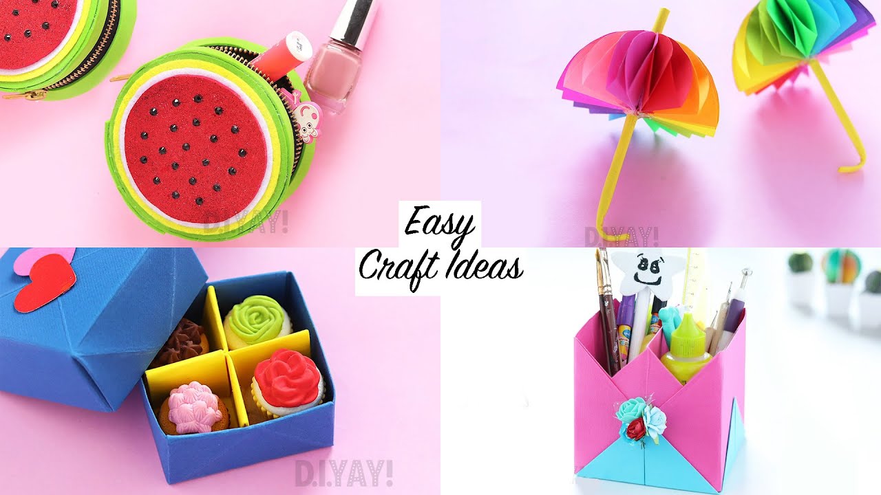 4 Easy Craft Ideas | Craft Ideas | DIY Crafts - YouTube