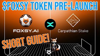 🦊 $Foxsy Token Pre-Launch on MultiversX! | Short How to Guide! 🤓